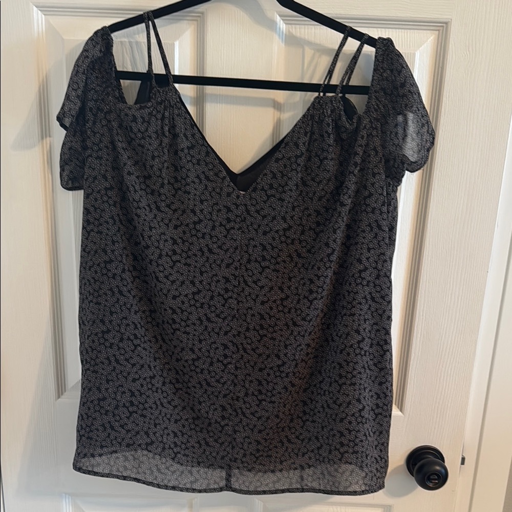 Loft Black Floral Women's Top